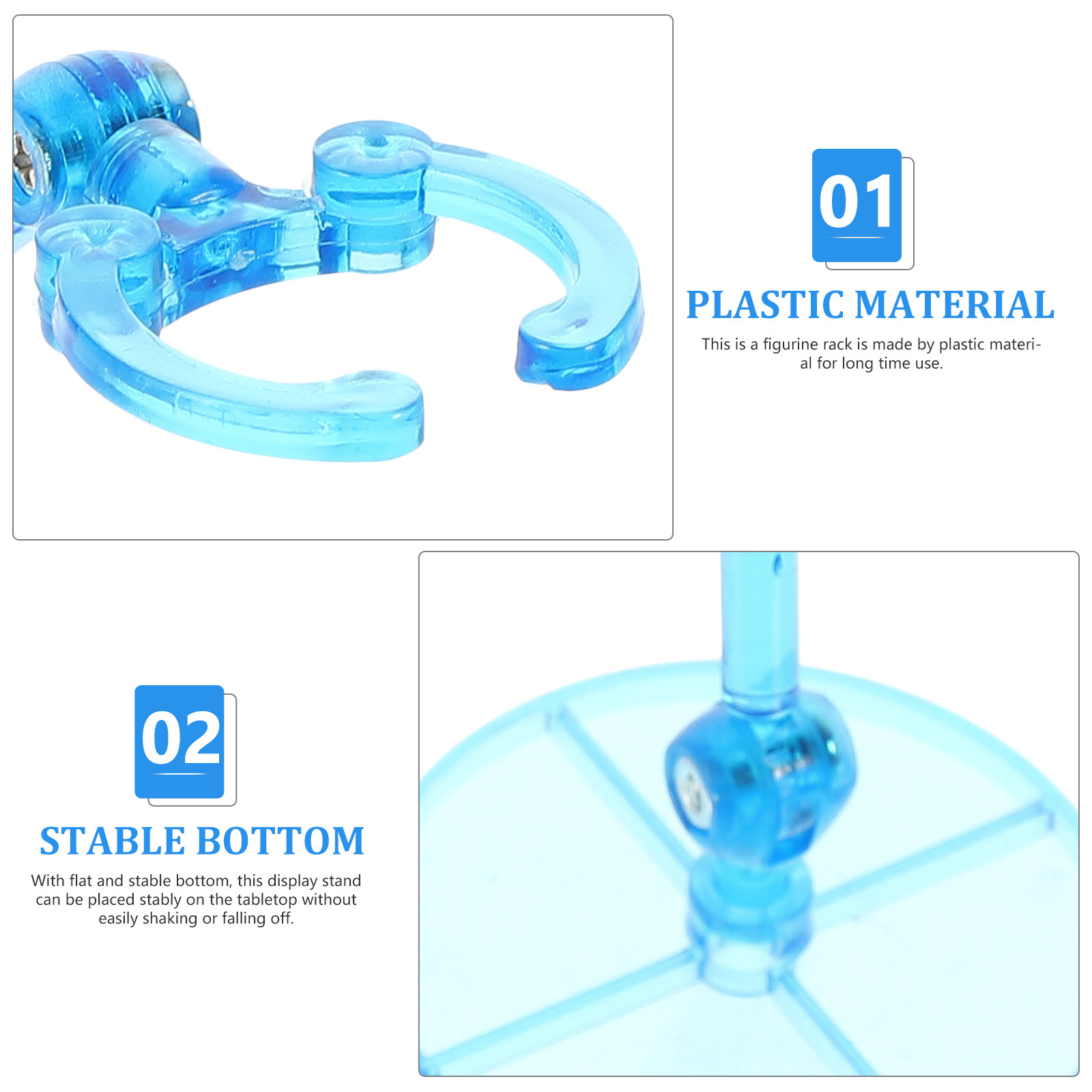 4Pcs Premium Plastic Figure Di - огляд і ціна Action Figure Stand